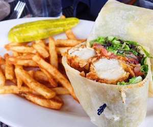 Famous Shirtsleeve chicken wrap from Sweetwaters. 